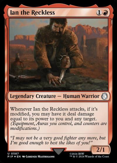 Ian the Reckless PIP-587 Fallout Magic card