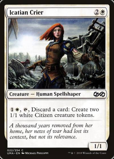 Icatian Crier UMA-22 Ultimate Masters Magic card