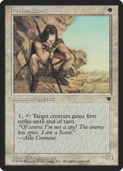 Icatian Scout FEM-13C Fallen Empires Magic card