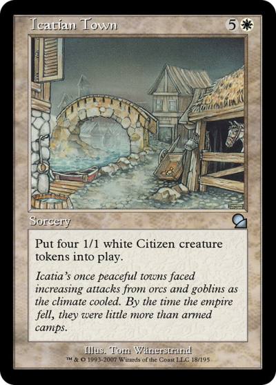 Icatian Town ME1-18 Masters Edition Magic card