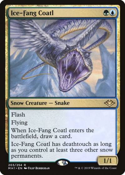 Ice-Fang Coatl MH1-203 Modern Horizons Magic card