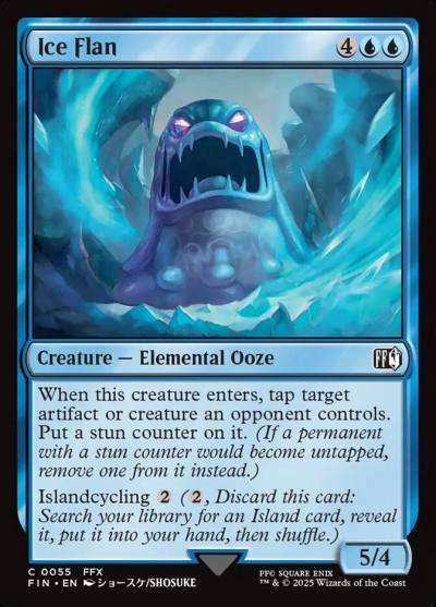 Ice Flan FIN-55 Final Fantasy Magic card