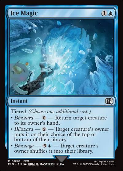 Ice Magic FIN-56 Final Fantasy Magic card