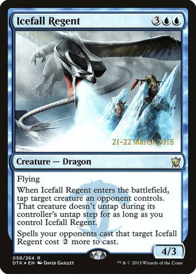 Icefall Regent PDTK-58S Dragons of Tarkir Promos Magic card