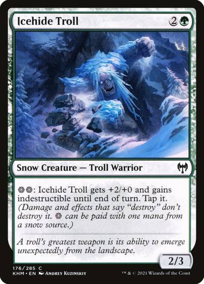 Icehide Troll 176 Kaldheim Magic card