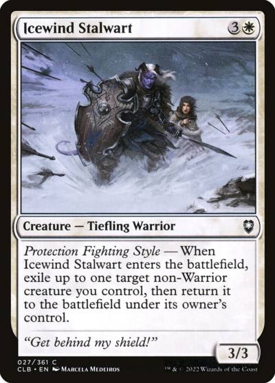 Icewind Stalwart CLB-27 Commander Legends: Battle for Baldur's Gate Magic card