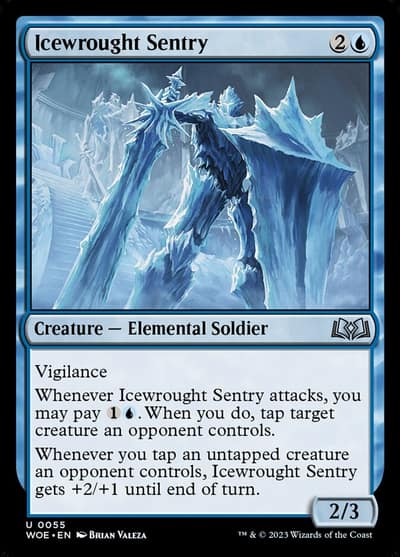 Icewrought Sentry 55 Wilds of Eldraine Magic card