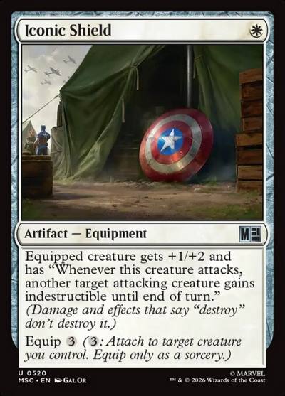 Iconic Shield MSC-520 Marvel Super Heroes Commander Magic card