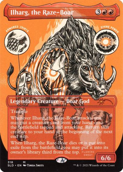 Ilharg, the Raze-Boar SLD-318 Secret Lair Drop Magic card