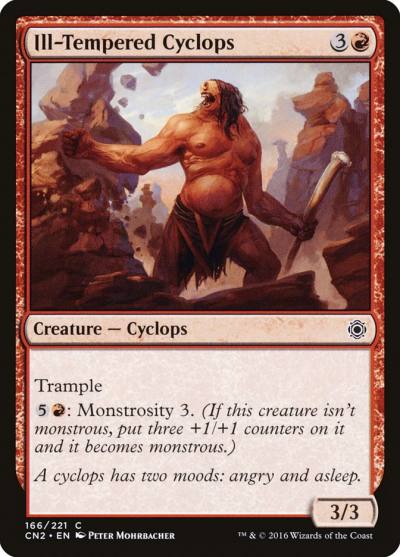 Ill-Tempered Cyclops CN2-166 Conspiracy: Take the Crown Magic card