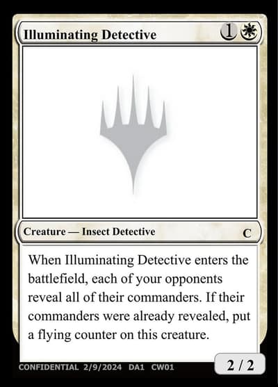 Illuminating Detective CW01 Unknown Event Magic card