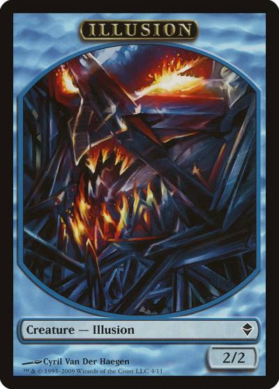 Illusion TZEN-4 Zendikar Tokens Magic card