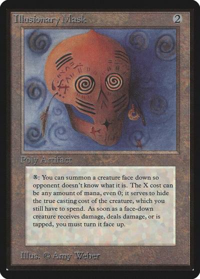 Illusionary Mask LEB-250 Limited Edition Beta Magic card