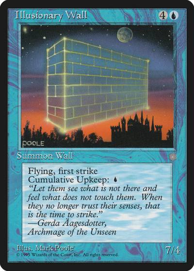 Illusionary Wall ICE-78 Ice Age Magic card