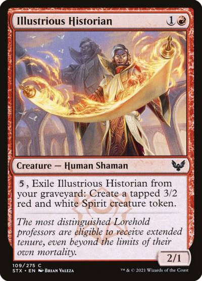 Illustrious Historian STX-109 Strixhaven: School of Mages Magic card