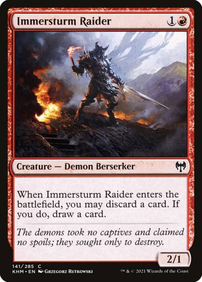 Immersturm Raider KHM-141 Kaldheim Magic card