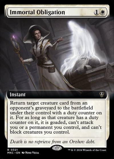 Immortal Obligation MKC-321 Murders at Karlov Manor Commander Magic card