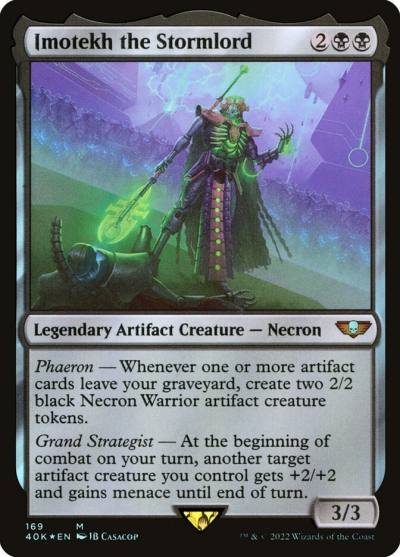 Imotekh the Stormlord 40K-169 Warhammer 40,000 Commander Magic card