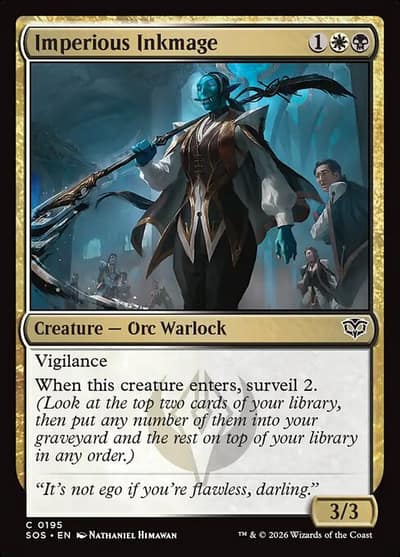Imperious Inkmage 195 Secrets of Strixhaven Magic card