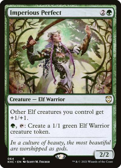 Imperious Perfect KHC-64 Kaldheim Commander Magic card