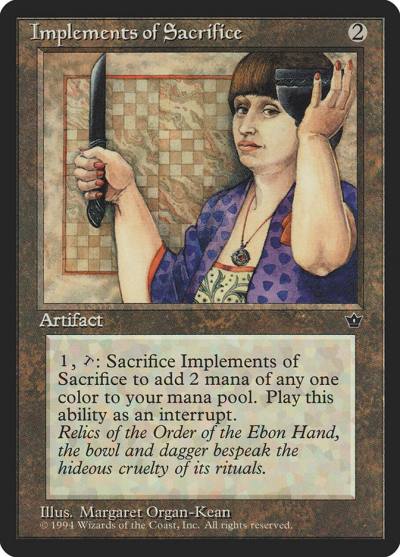 Implements of Sacrifice FEM-88 Fallen Empires Magic card