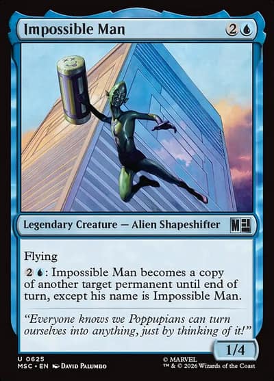Impossible Man 625 Marvel Super Heroes Commander Magic card