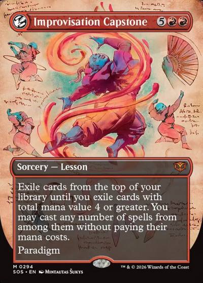 Improvisation Capstone SOS-294 Secrets of Strixhaven Magic card