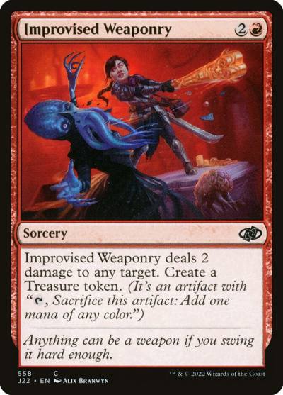 Improvised Weaponry J22-558 Jumpstart 2022 Magic card