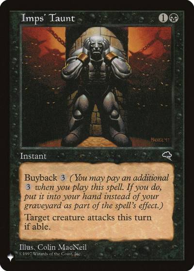 Imps' Taunt PLST-TMP-138 The List Magic card