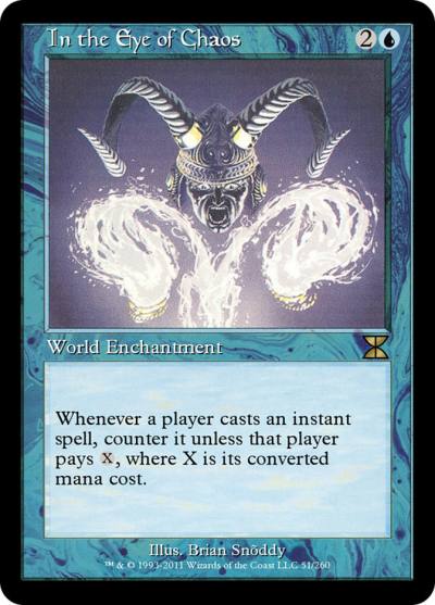 In the Eye of Chaos ME4-51 Masters Edition IV Magic card