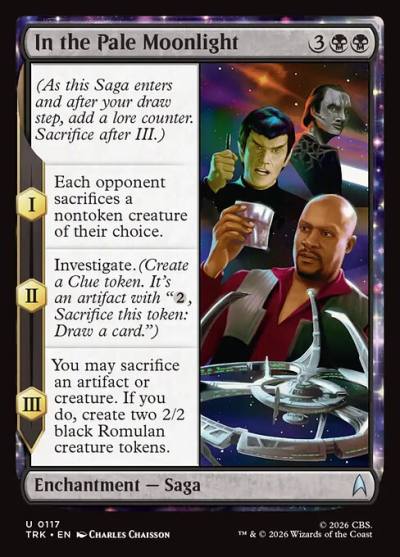 In the Pale Moonlight TRK-117 Star Trek Magic card