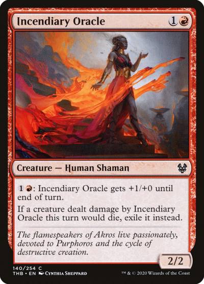 Incendiary Oracle 140 Theros Beyond Death Magic card