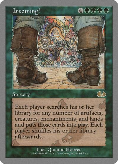 Incoming! UGL-64 Unglued Magic card