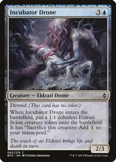 Incubator Drone 60 Battle for Zendikar Magic card
