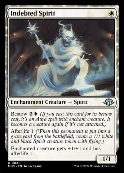 Indebted Spirit MH3-31 Modern Horizons 3 Magic card