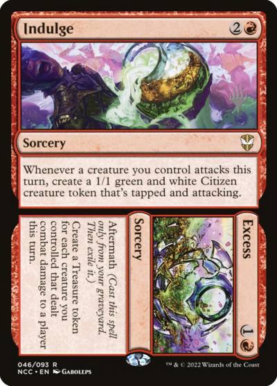 Indulge // Excess PNCC-46P New Capenna Commander Promos Magic card