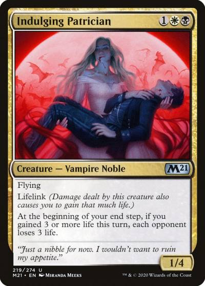 Indulging Patrician M21-219 Core Set 2021 Magic card