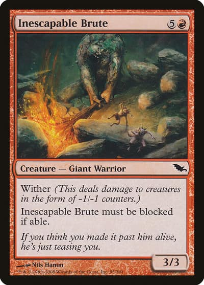 Inescapable Brute 95 Shadowmoor Magic card