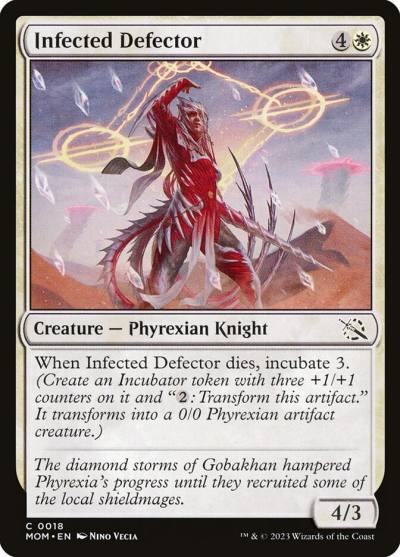 Infected Defector 18 March of the Machine Magic card