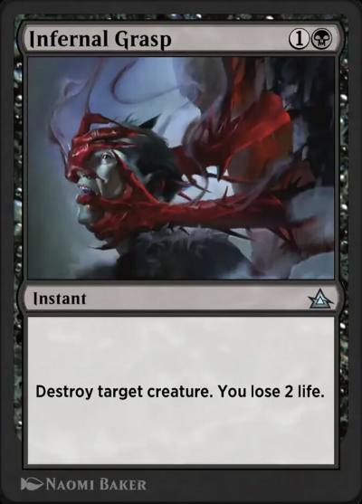 Infernal Grasp OMB-18 Through the Omenpaths Bonus Sheet Magic card