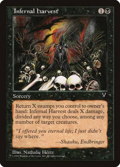 Infernal Harvest VIS-62 Visions Magic card