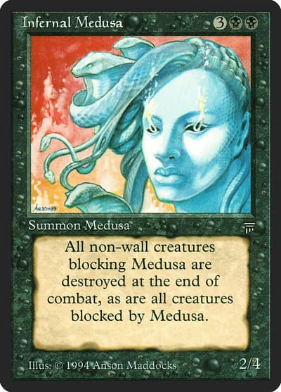 Infernal Medusa 108 Legends Magic card