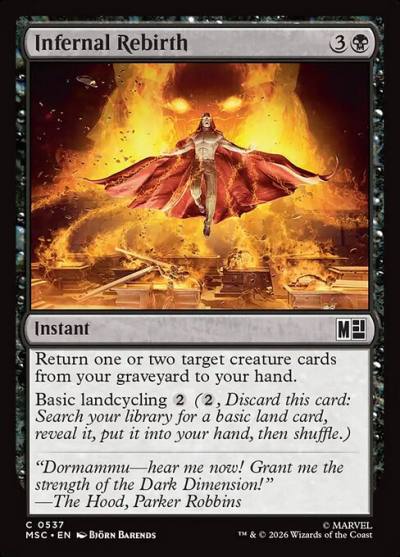 Infernal Rebirth MSC-537 Marvel Super Heroes Commander Magic card