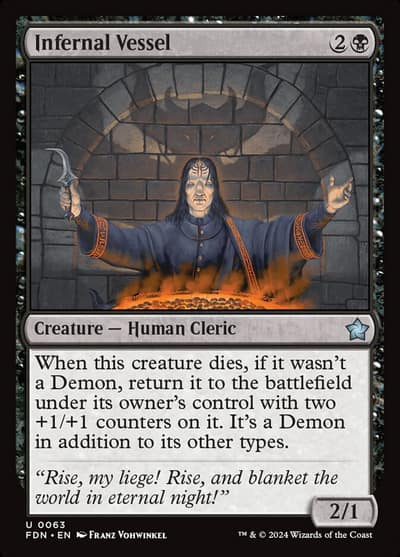 Infernal Vessel 63 Foundations Magic card