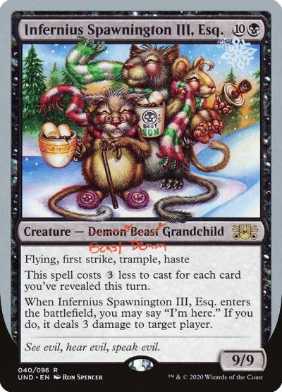 Infernius Spawnington III, Esq. UND-40 Unsanctioned Magic card