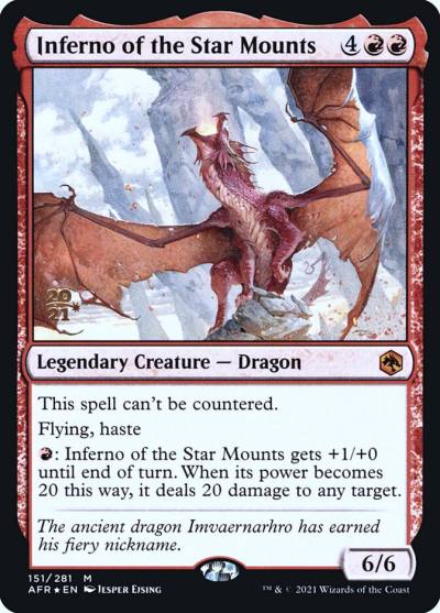Inferno of the Star Mounts PAFR-151S Adventures in the Forgotten Realms Promos Magic card