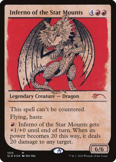 Inferno of the Star Mounts SLD-1015 Secret Lair Drop Magic card