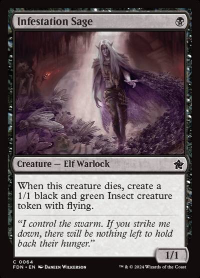 Infestation Sage FDN-64 Foundations Magic card