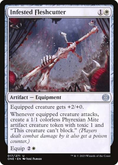 Infested Fleshcutter ONE-17 Phyrexia: All Will Be One Magic card