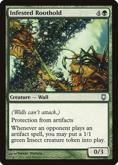 Infested Roothold 76 Darksteel Magic card